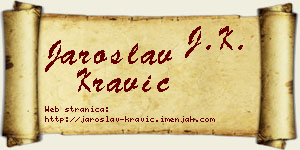 Jaroslav Kravić vizit kartica